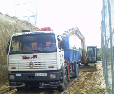 camion contenedor escombros