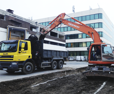 camion contenedor escombros