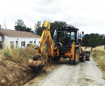 Excavadora para cunetas