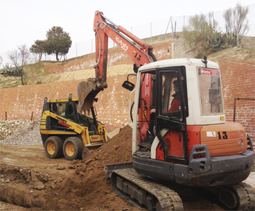 Excavadora de brazo largo