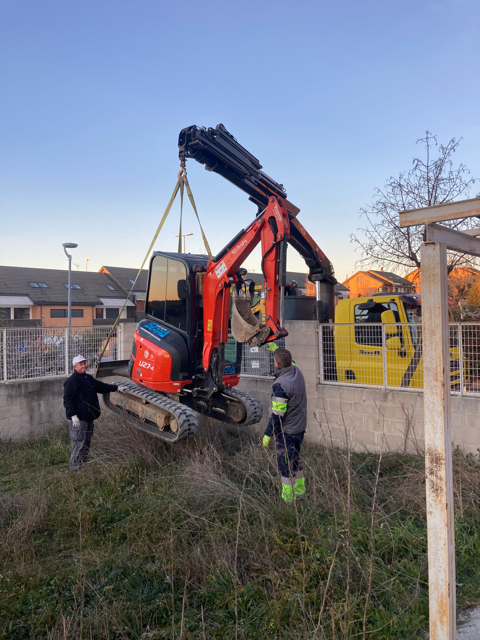 Excavadora de largo alcance